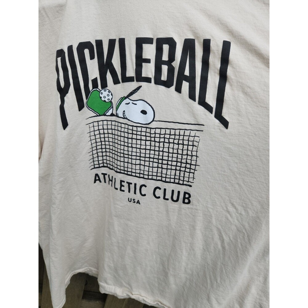 Snoopy Pickleball Athletic Club Short Sleeve T-Shirt Adult Size 5X
